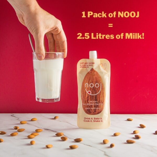 Did you know that 1 pack of Nooj can make 2.5 litres of milk