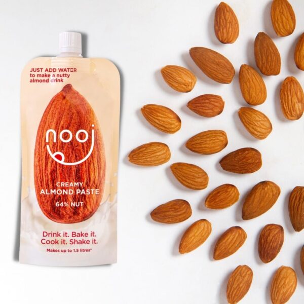 Our almond paste is a huge 64% nut, meaning it carries a lot